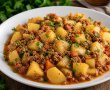 Mancarica de cartofi cu vinete si carne tocata la ceaun-8