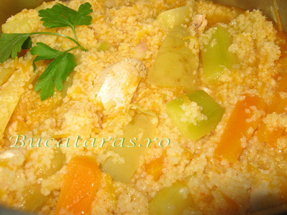 Cous-cous cu legume si pui