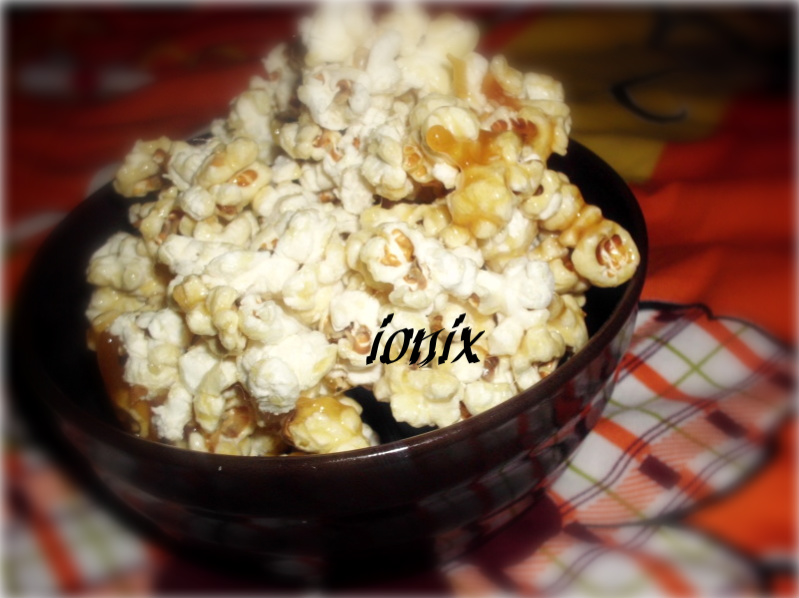Floricele de porumb cu caramel- Popcorn