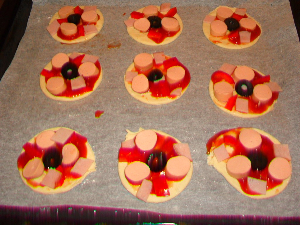 Mini-pizza in foietaj