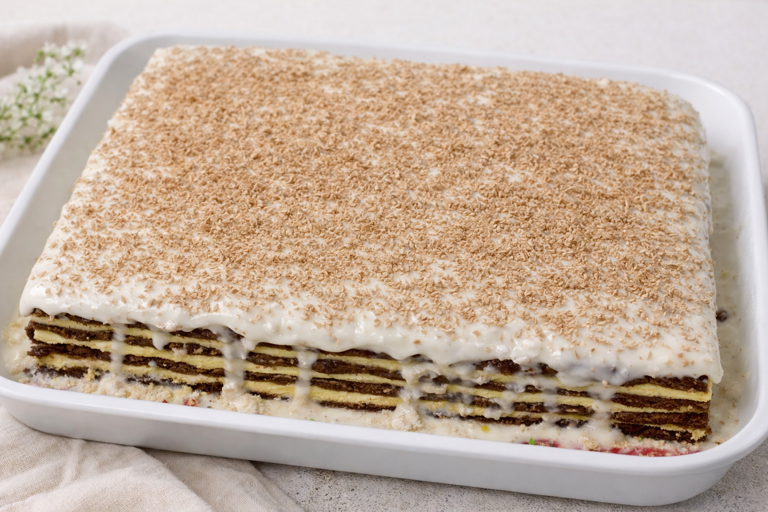 Prajitura cu foi de pandispan