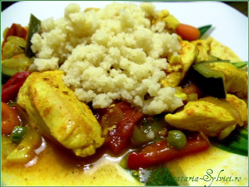 Pui cu legume si cuscus