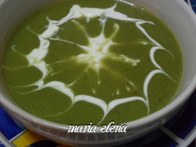 Supa crema de brocolli.