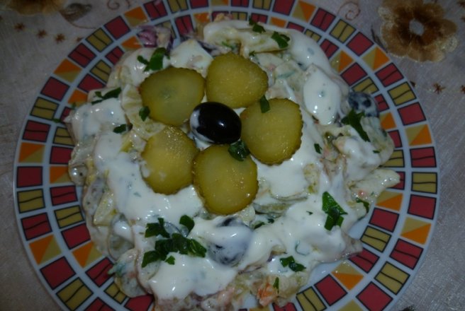 Salata de hering marinat