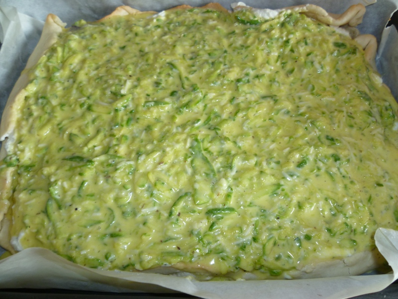 Quiche cu zucchini si ricotta