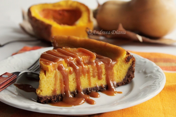 Reteta de cheesecake cu dovleac si caramel