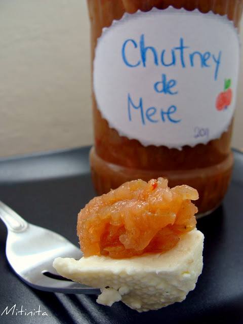 Chutney de mere cu ghimbir si ardei iute