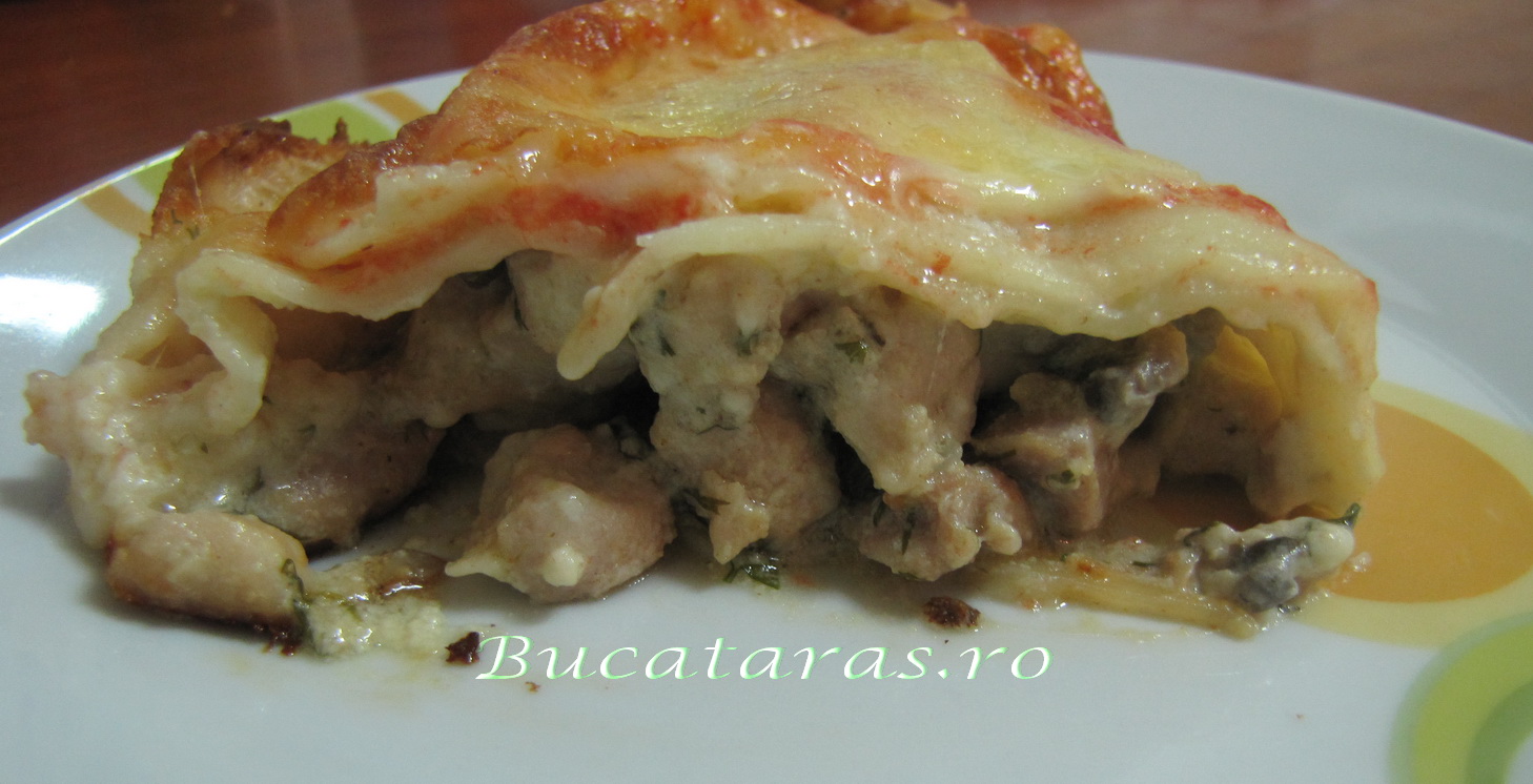 Lasagna cu pui si ciupeci