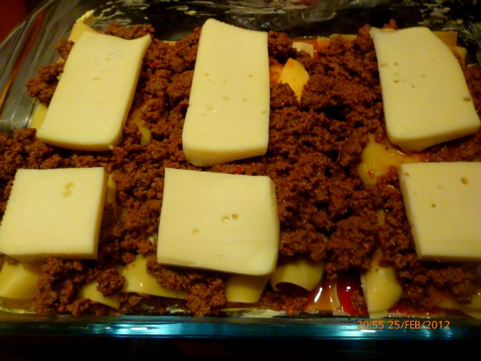 Lasagna cu carne de vita