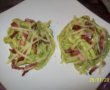 Tagliatelle cu dovlecel, bacon si sofran-6