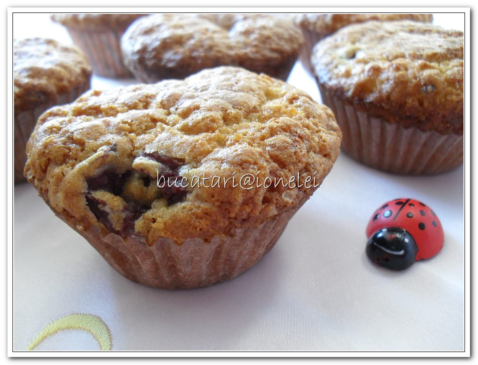 Muffins cu visine