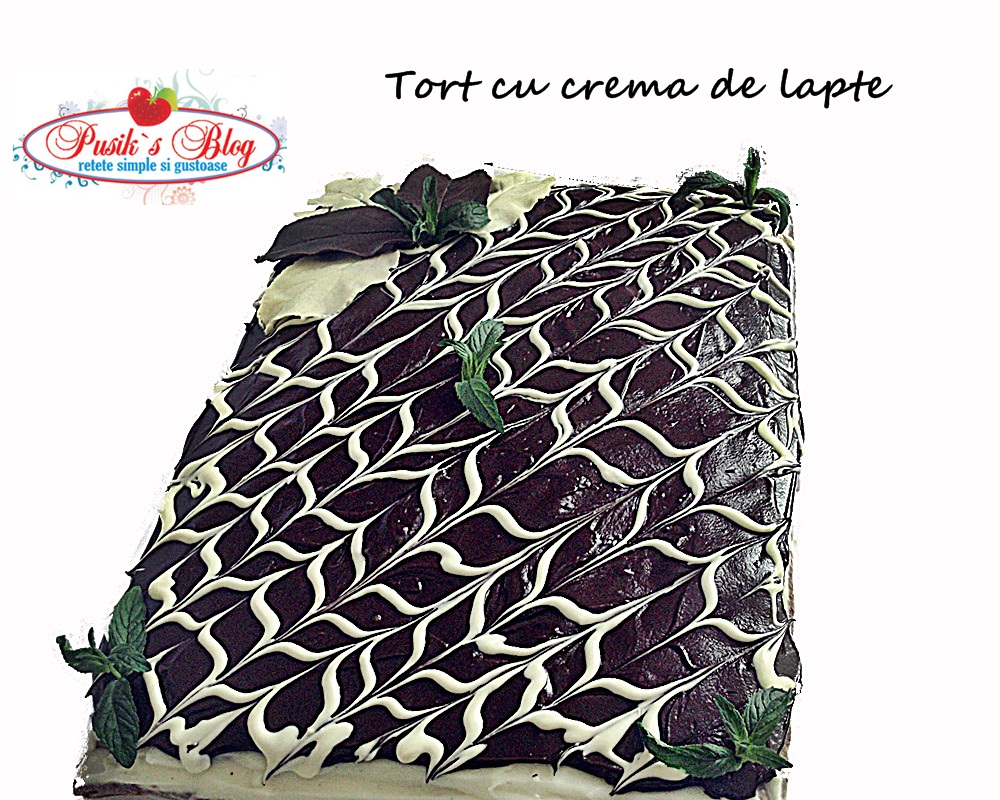 Tort cu crema de lapte