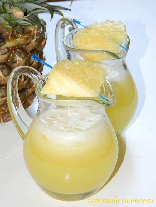 Limonada de lamaie cu ananas