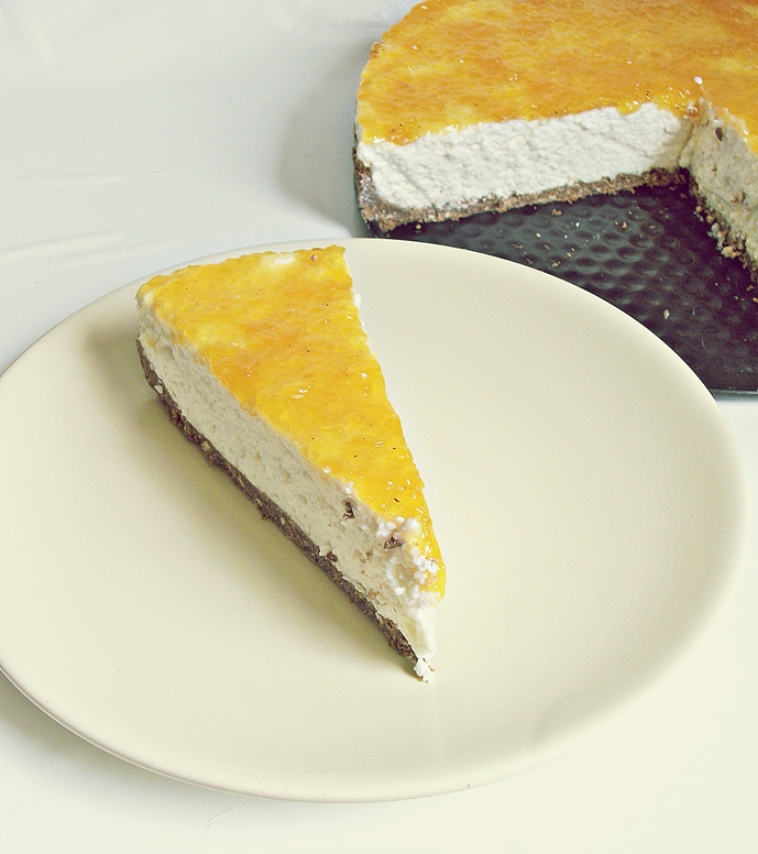 Cheesecake la rece cu dulceaţă de dovleac