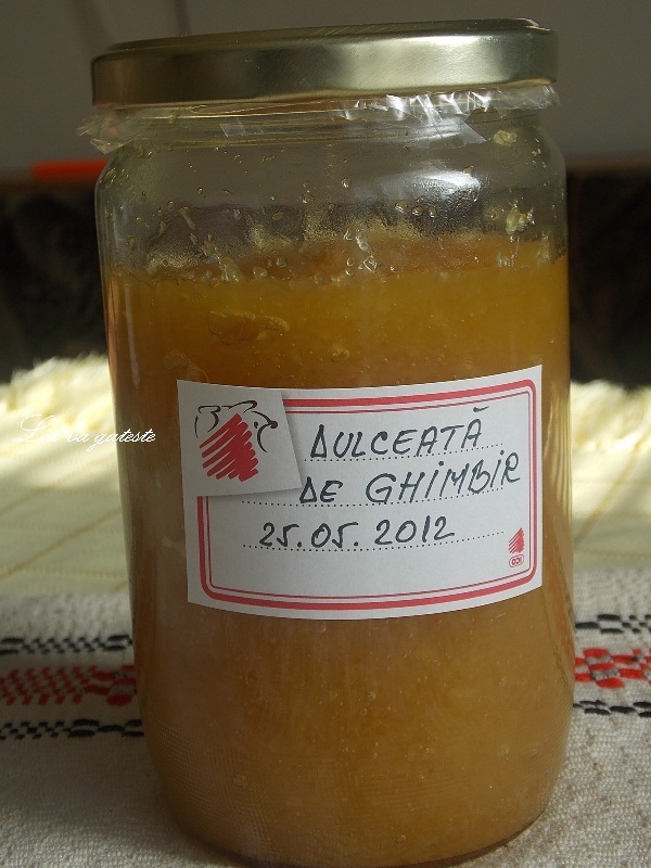 Dulceata naturala de ghimbir