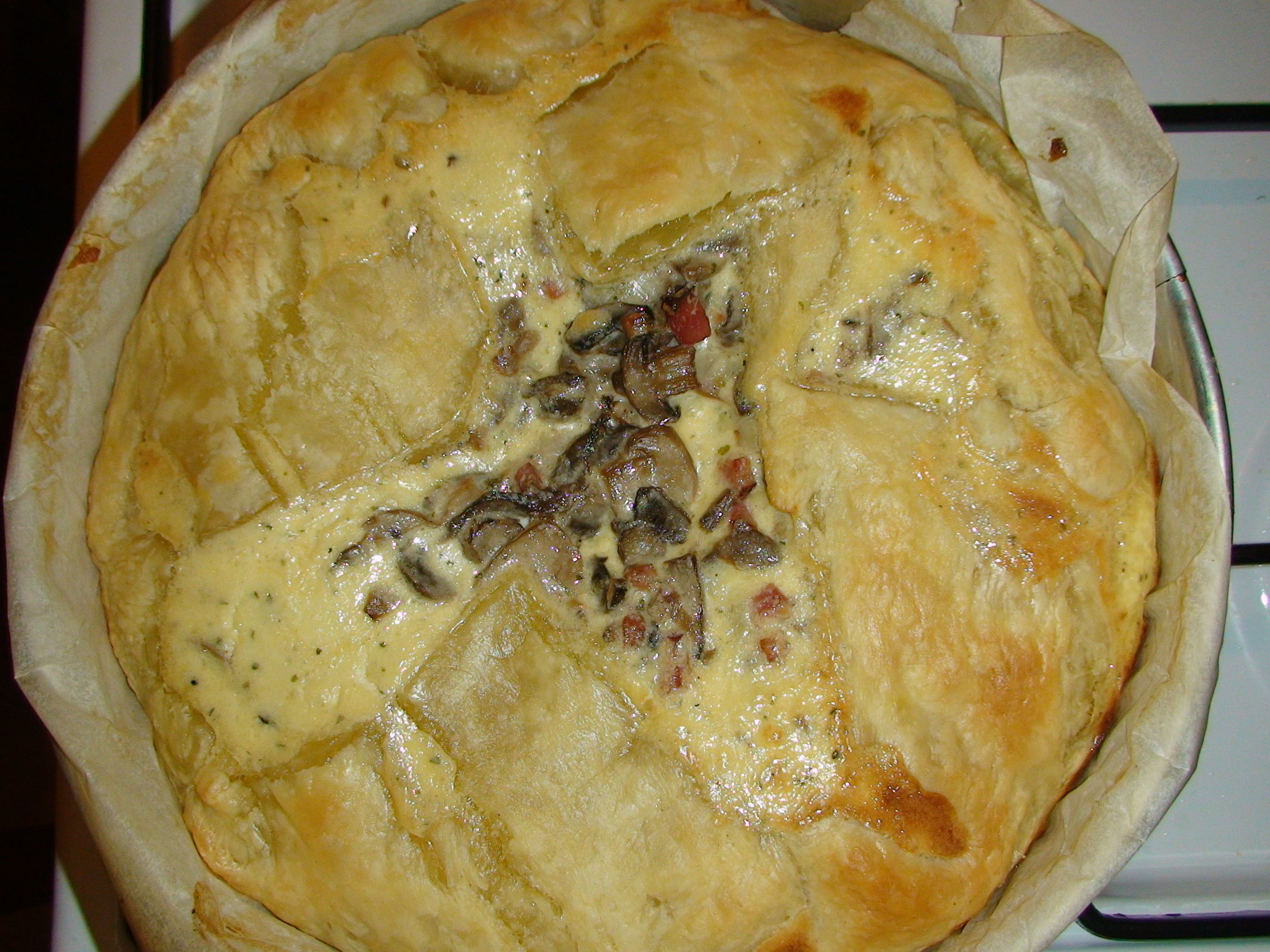 Quiche cu ciuperci