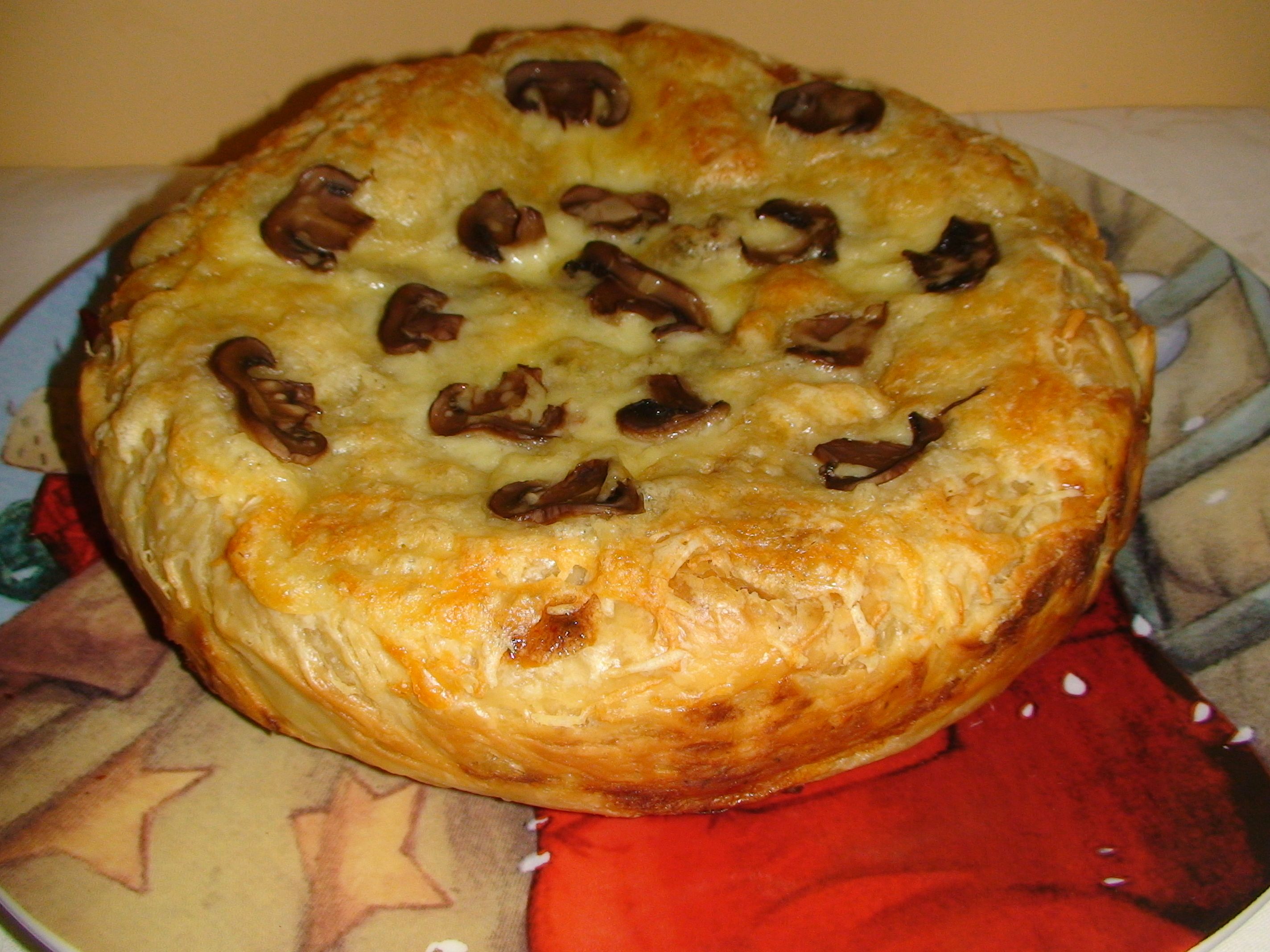 Quiche cu ciuperci