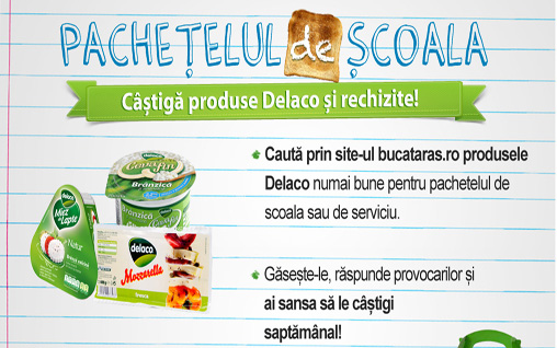 Pachetelul de scoala! Concurs pentru mamici cu premii pentru cei mici, powered by Delaco!