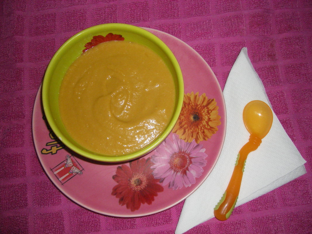 Supa crema de legume si piept de curcan