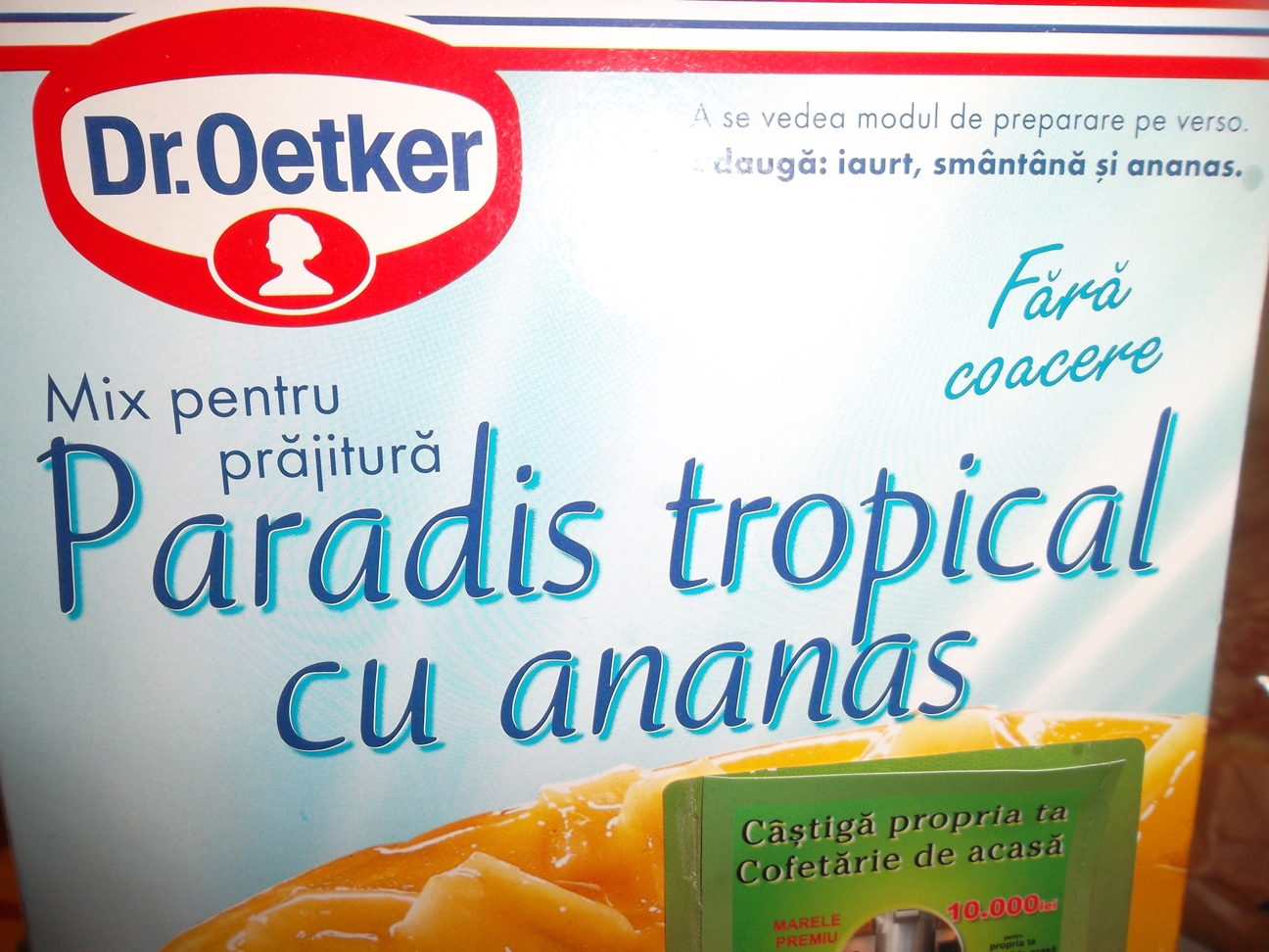 Paradis Tropical cu ananas Dr.Oetker