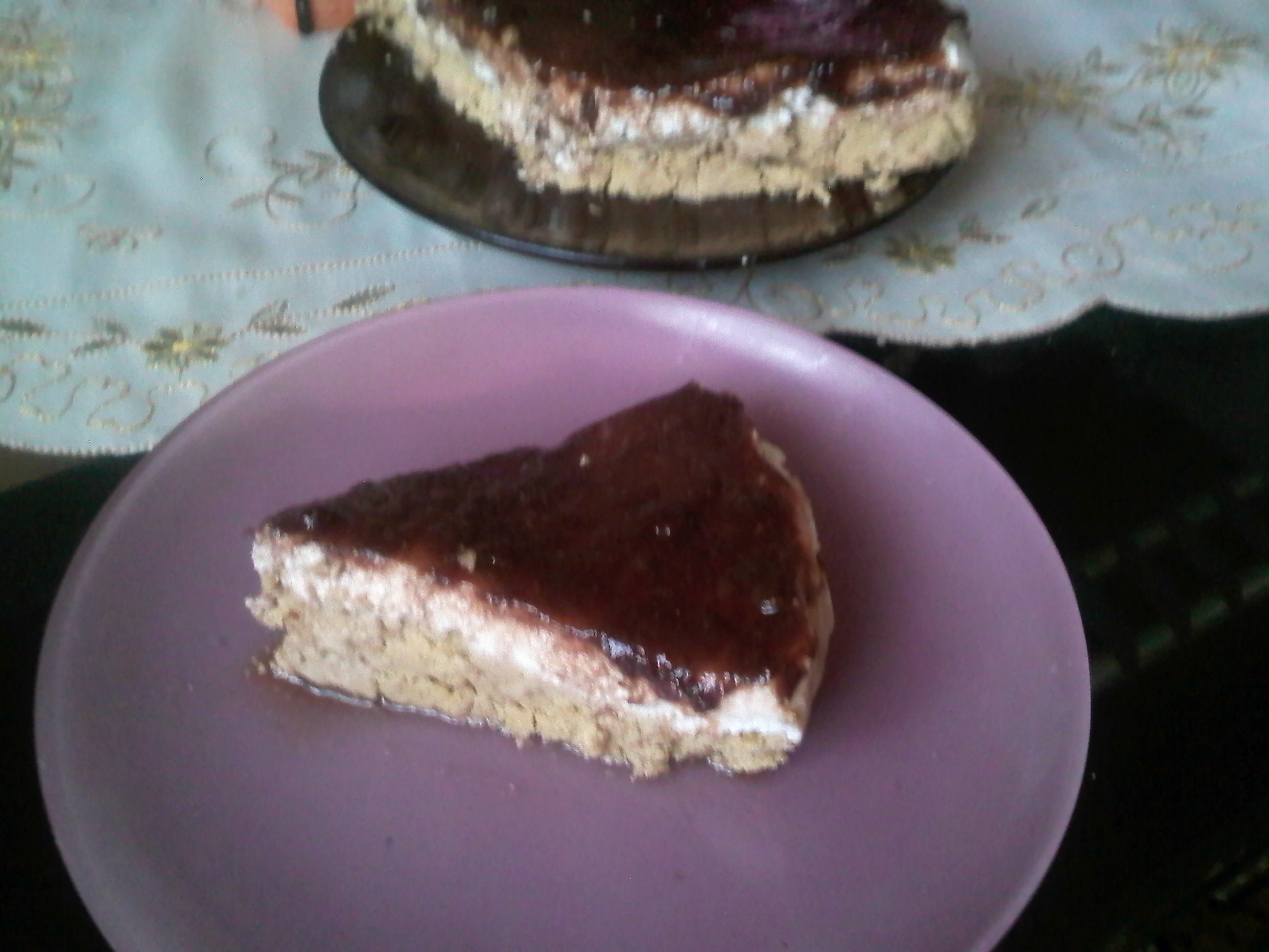 Cheesecake cu dulceata de capsuni