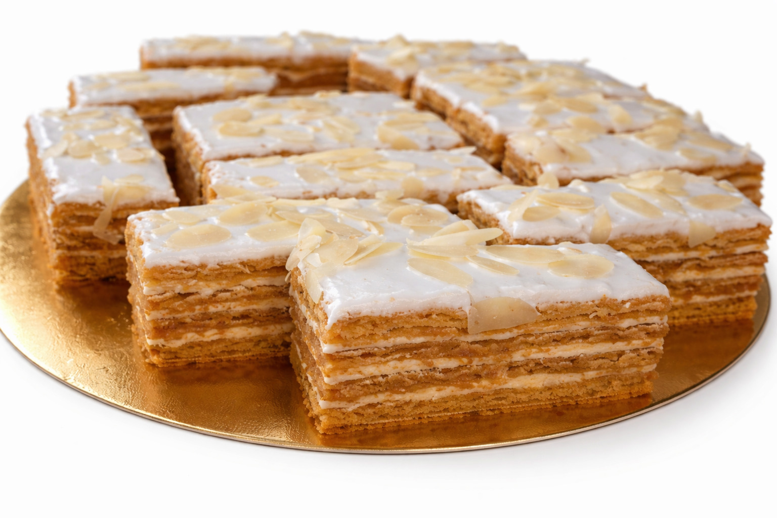 Desert prajitura cu foi, miere si crema de lamaie