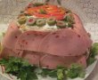 Tort aperitiv cu cremă de brânză, ardei și verdeață-4