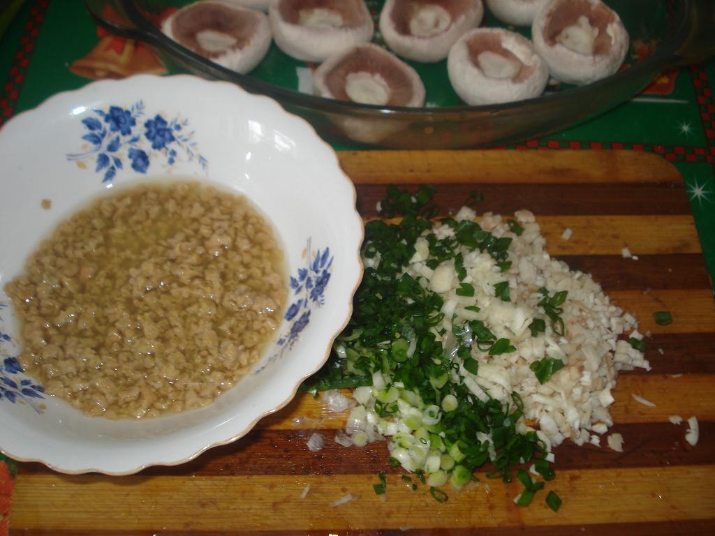 Ciupercute umplute cu soia