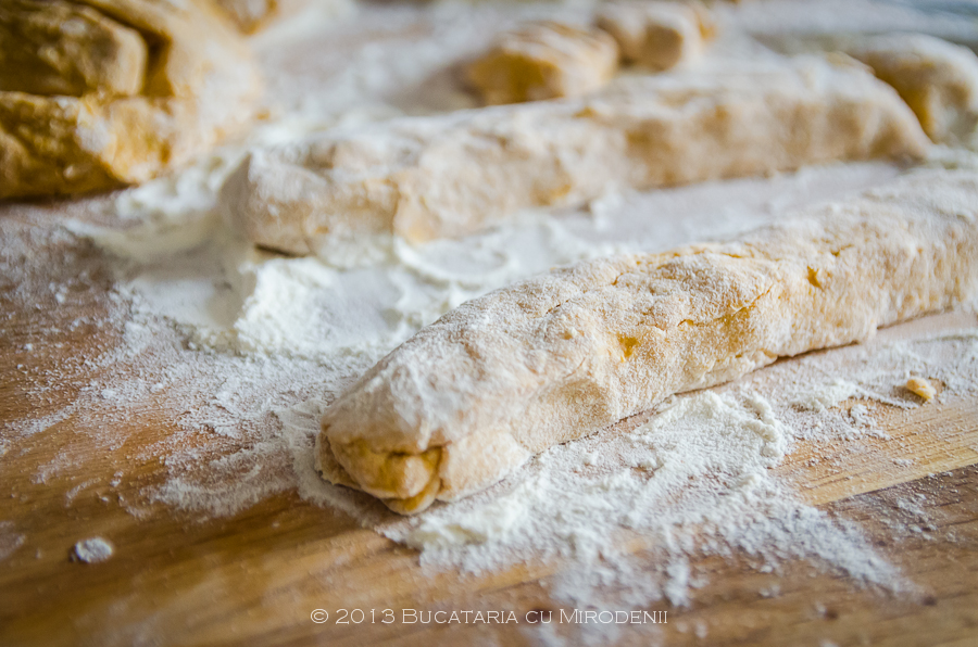 Gnocchi din cartofi dulci cu sos de rucolla