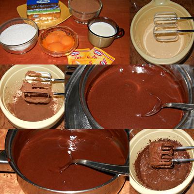 Tort de biscuiti cu crema de capsuni si ciocolata