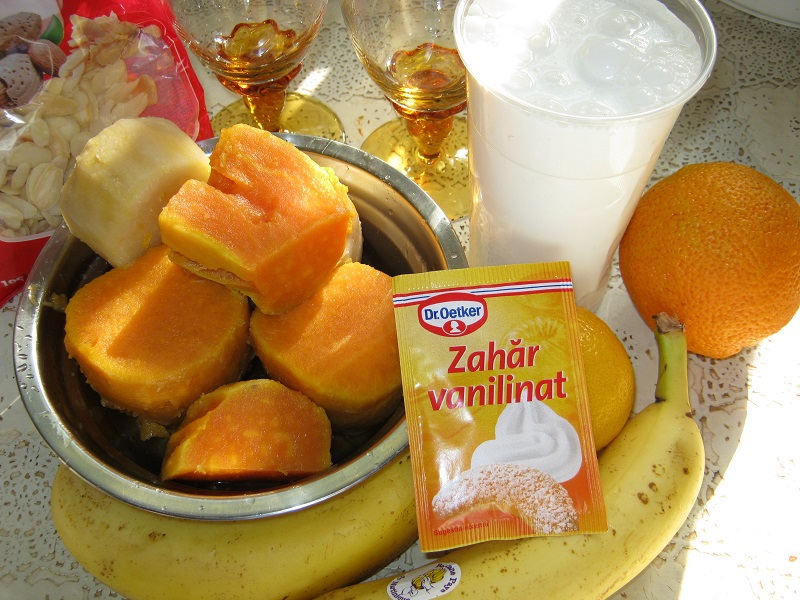 Smoothie cu cartofi dulci si banane