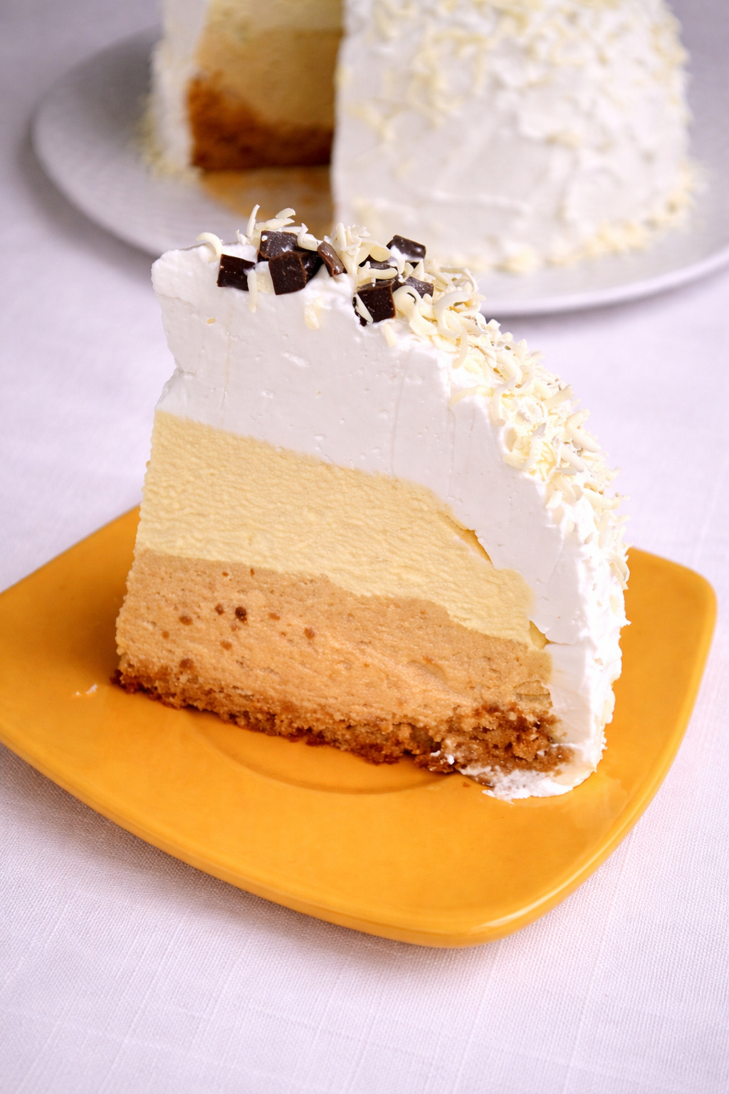 Desert  tort cupola cu vanilie si caramel