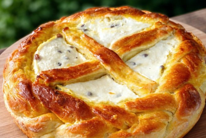 Pasca cu aluat de cozonac