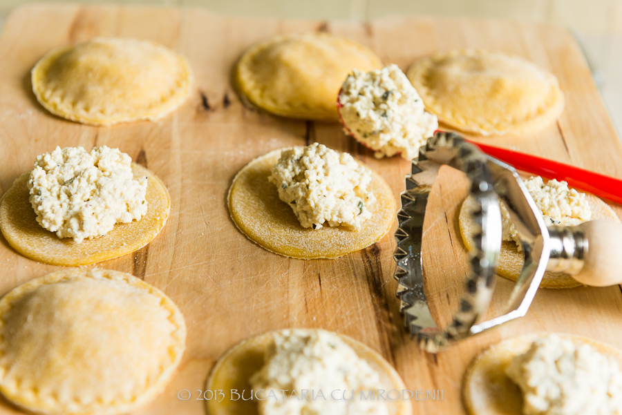 Ravioli cu branza tofu