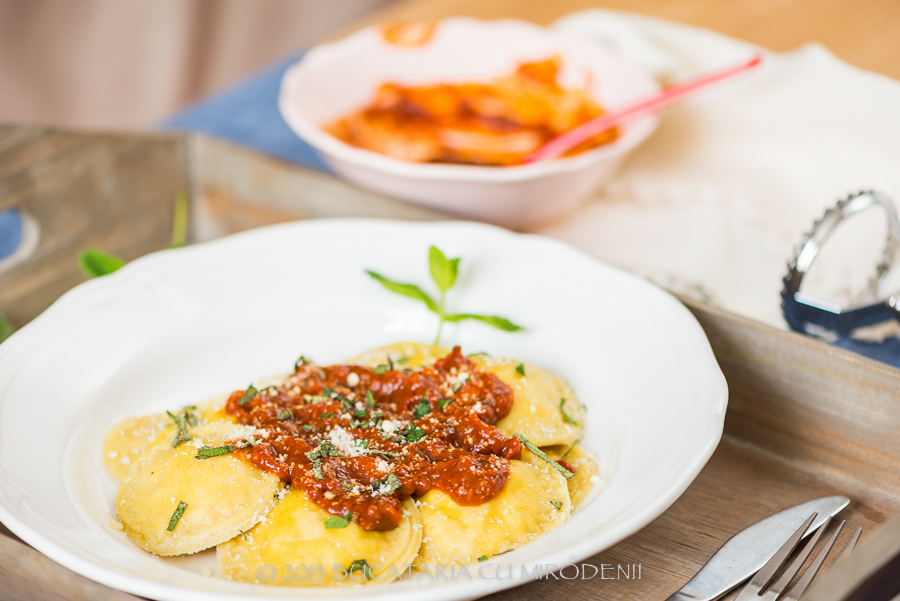 Ravioli cu branza tofu