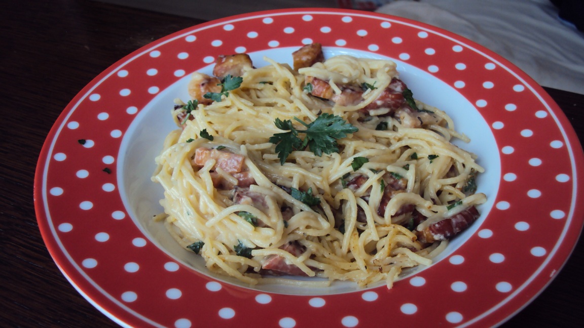 Spaghette carbonara