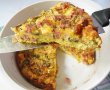 Frittata cu ardei, ciuperci si salam-6