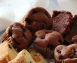 Muffins cu cacao si fructe de padure-6