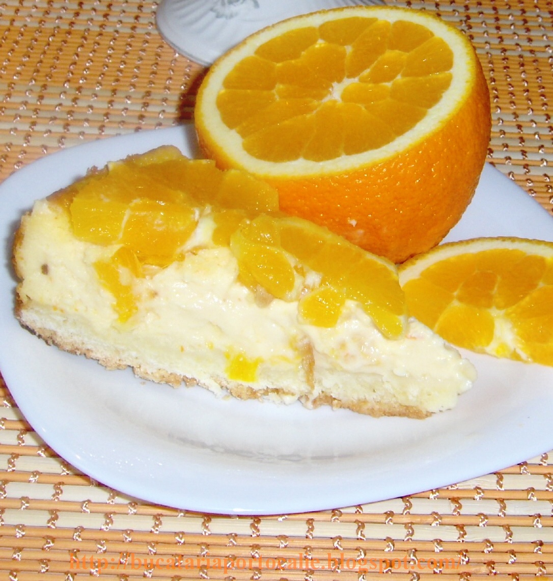 Cheesecake cu portocale