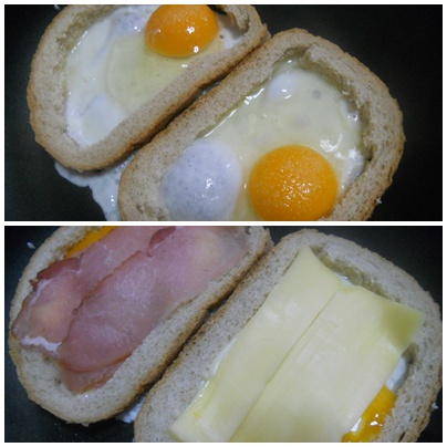 Sandviş cald cu ou