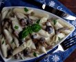 Penne cu ciuperci si sos alb-1