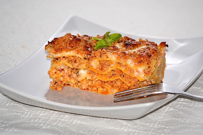 Lasagna cu carne de curcan