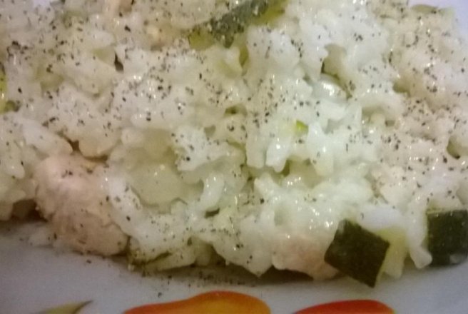 Risotto cu piept de pui si zucchine