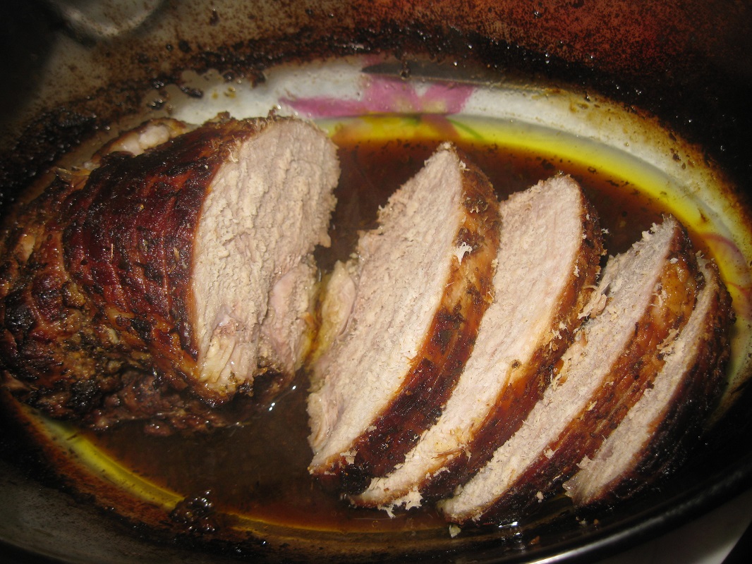 Cotlet de porc in sos balsamic