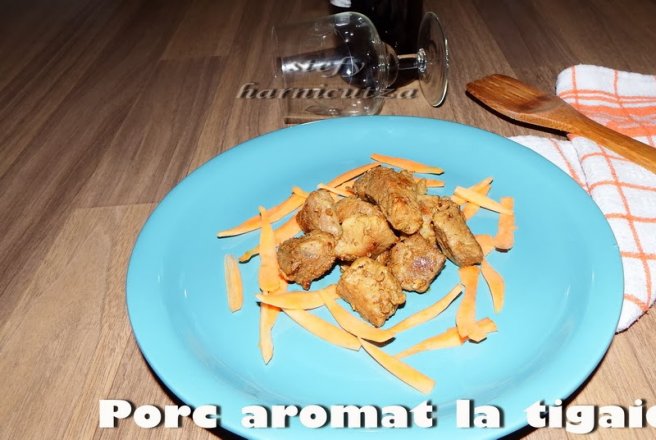 Porc aromat la tigaie