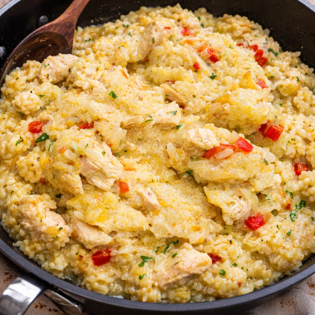 Pilaf de orez cu pui si ciuperci reteta simpla si delicioasa
