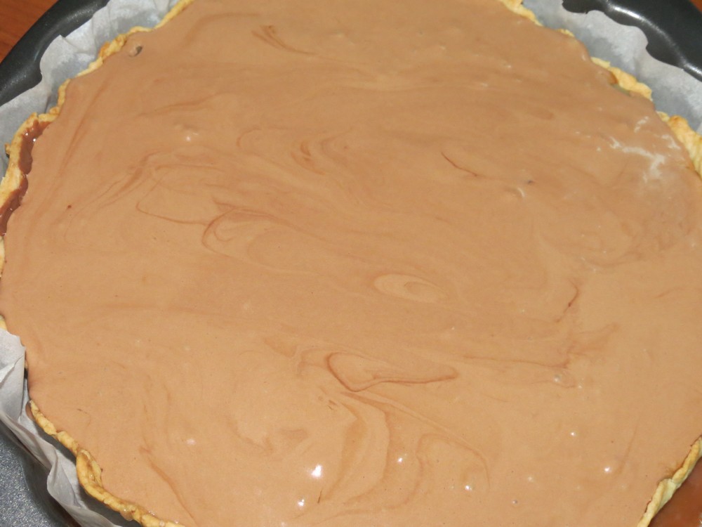 Tarta cu ciocolata, banane si caramel