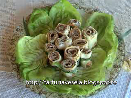 Pate de ficat de casa in foaie de clatita