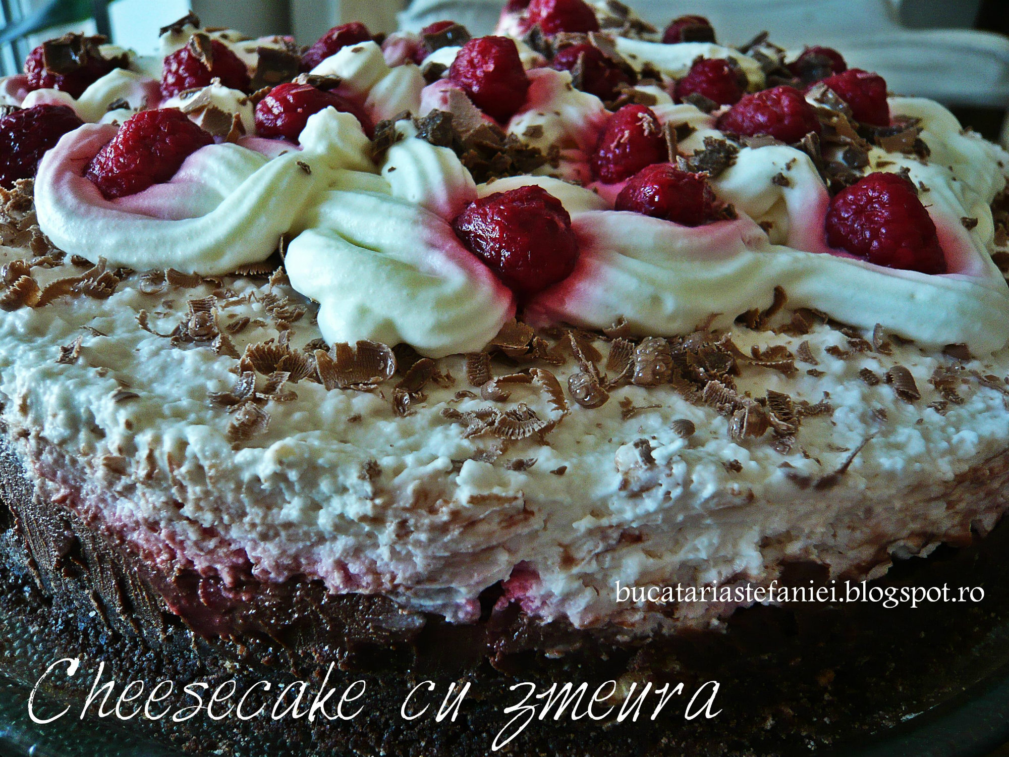 Cheesecake cu zmeura