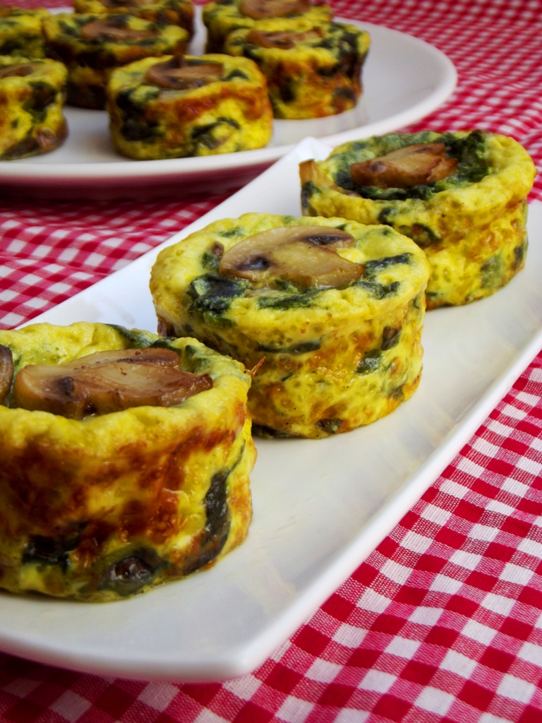 Mini quiches cu spanac